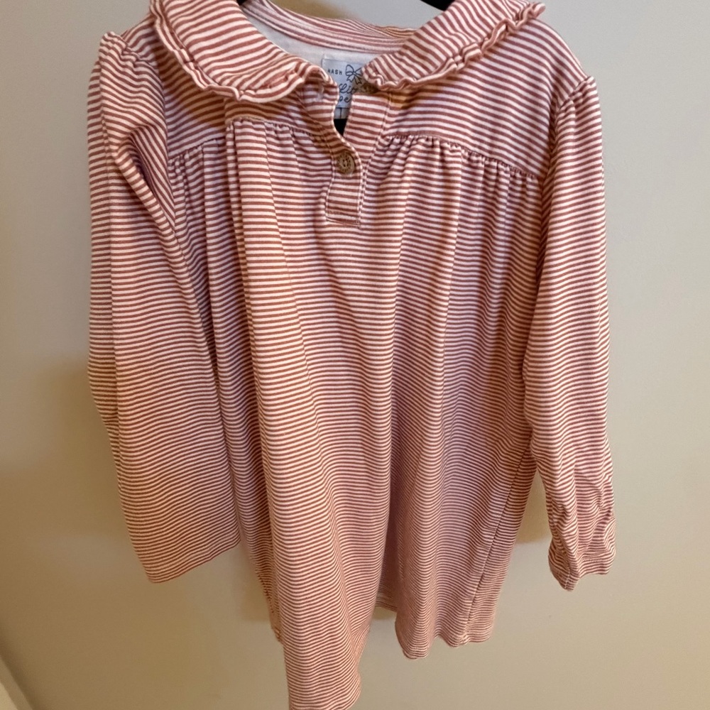 Little Paper Kids Striped Pink Dress